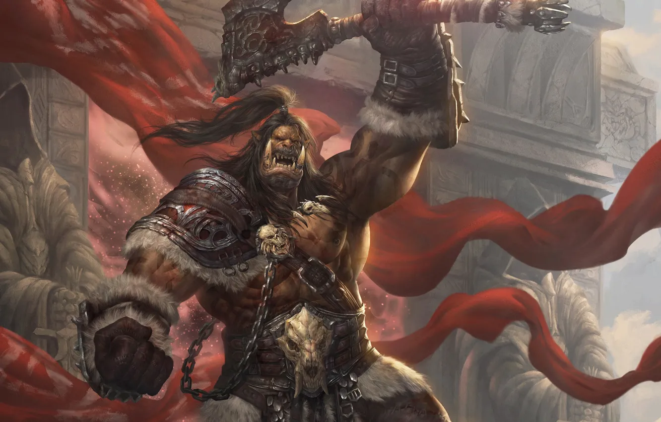 Photo wallpaper art, Nan Xiang, orc. fantasy, The final will be for the king