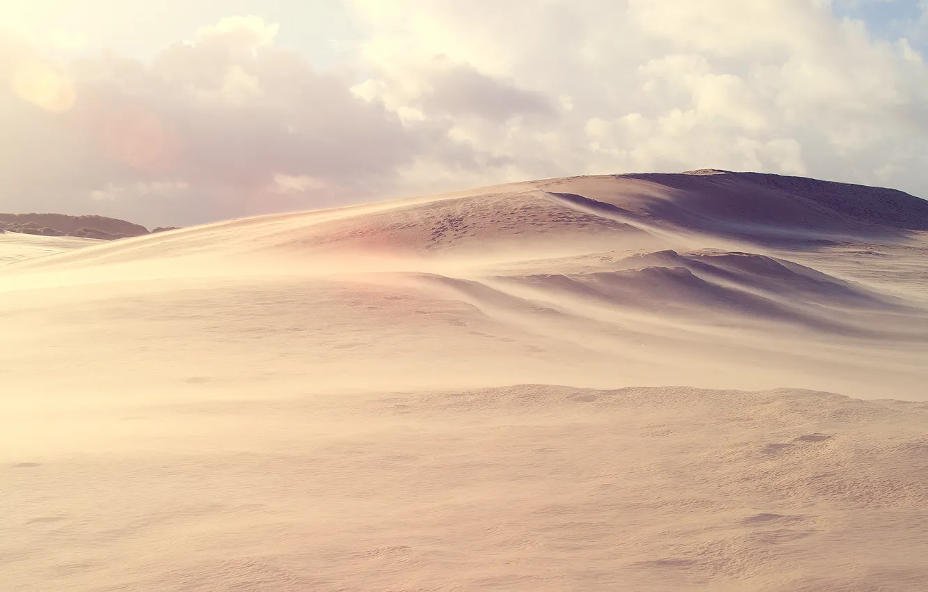 Photo wallpaper sand, the sky, desert, dunes, sky, desert