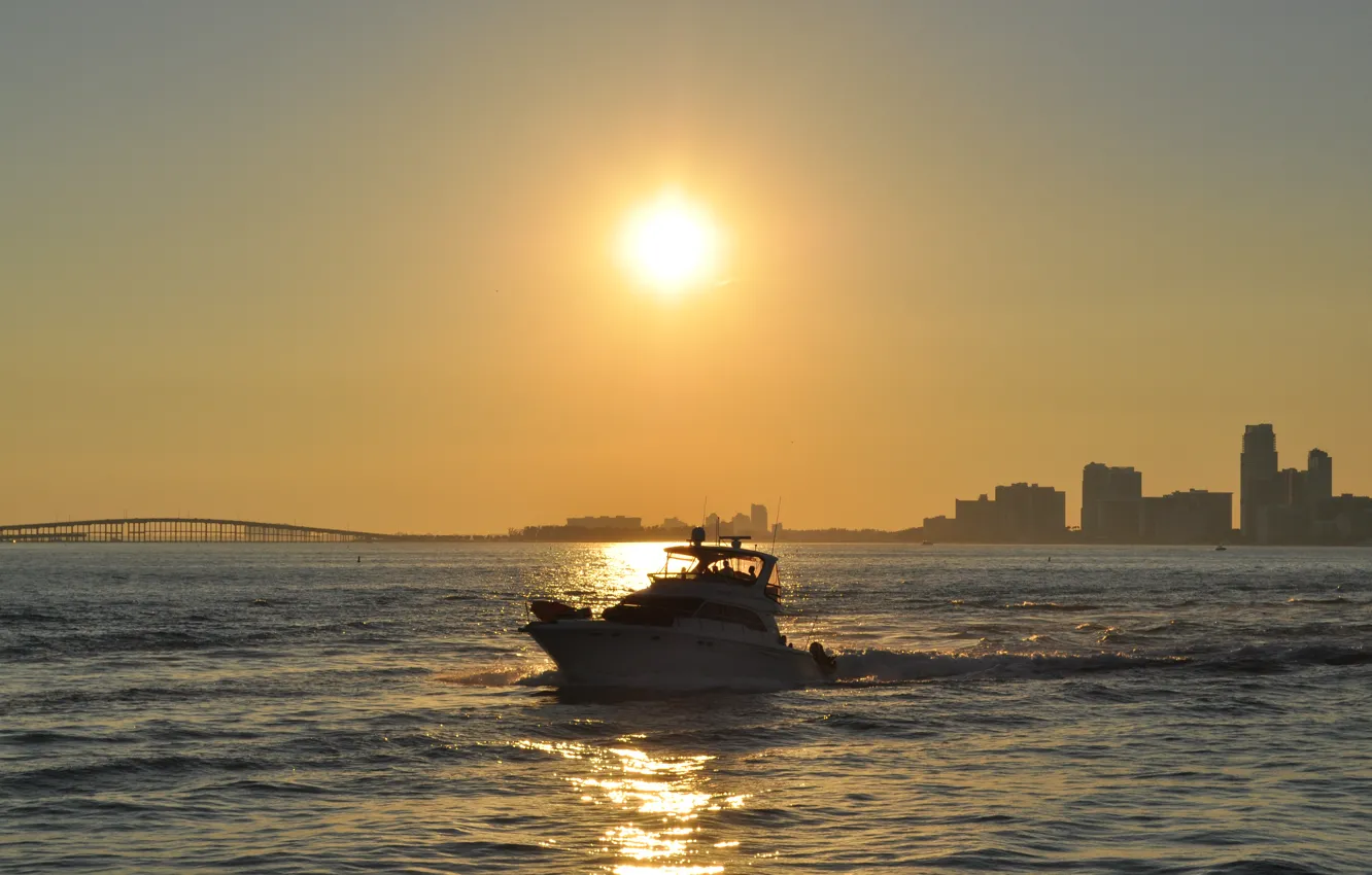 Photo wallpaper summer, sunset, stay, Miami, journey