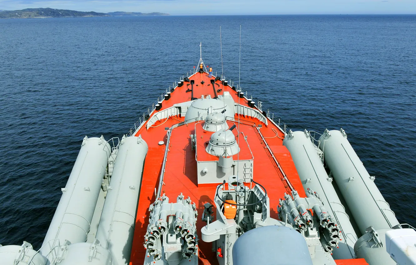 Photo wallpaper cruiser, rocket, Marshal Ustinov