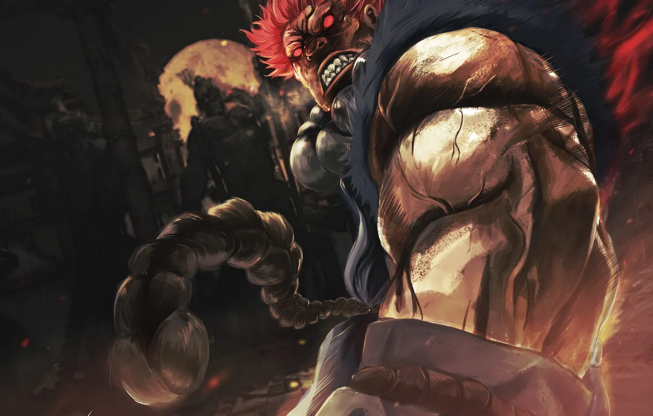 Photo wallpaper the demon, fighter, devil, Capcom, Street Fighter, Akuma