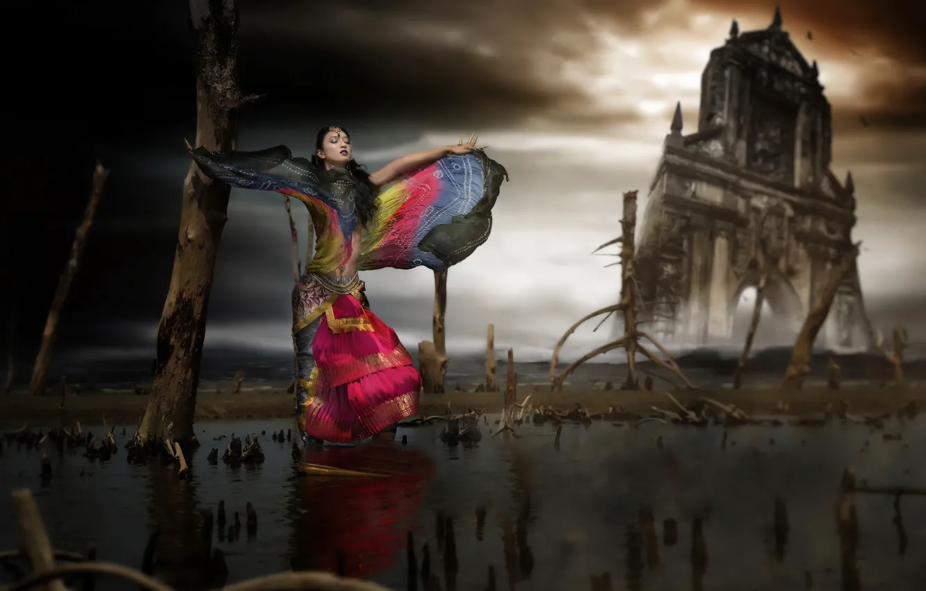 Photo wallpaper girl, style, dance