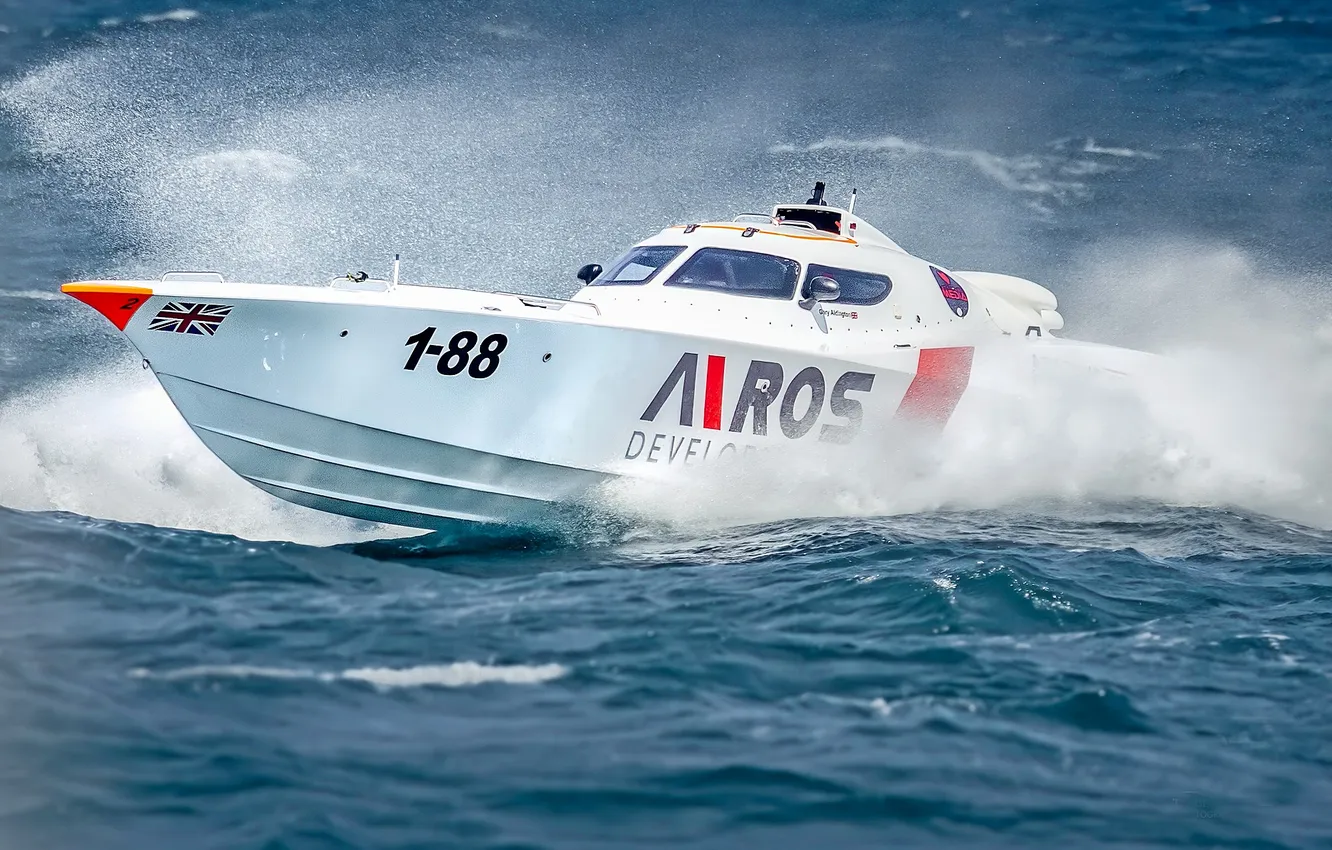 Photo wallpaper race, boat, speed