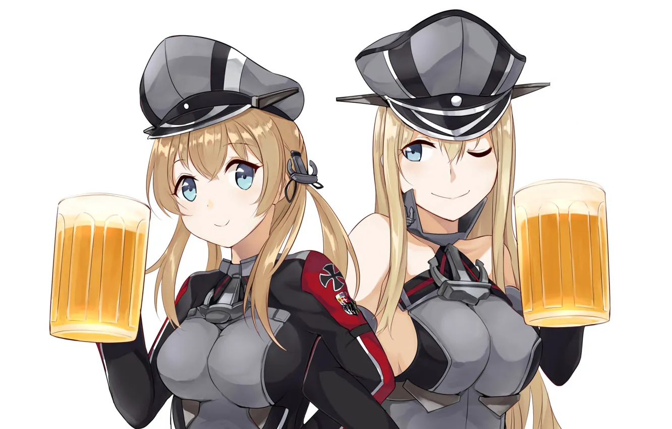 Photo wallpaper sexy, blouse, long hair, girls, boobs, anime, blue eyes, beautiful