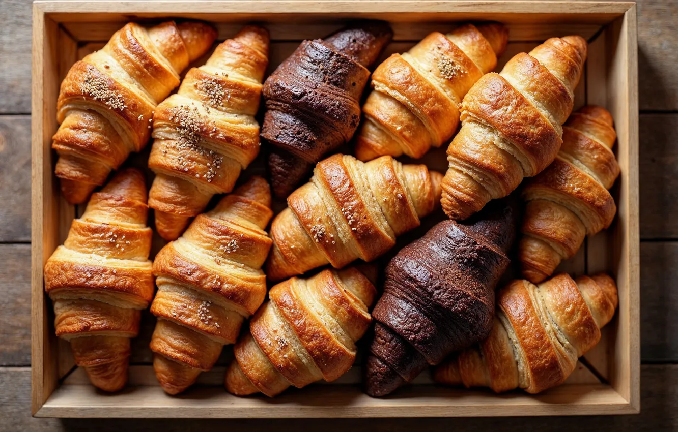 Photo wallpaper cakes, croissant, treat