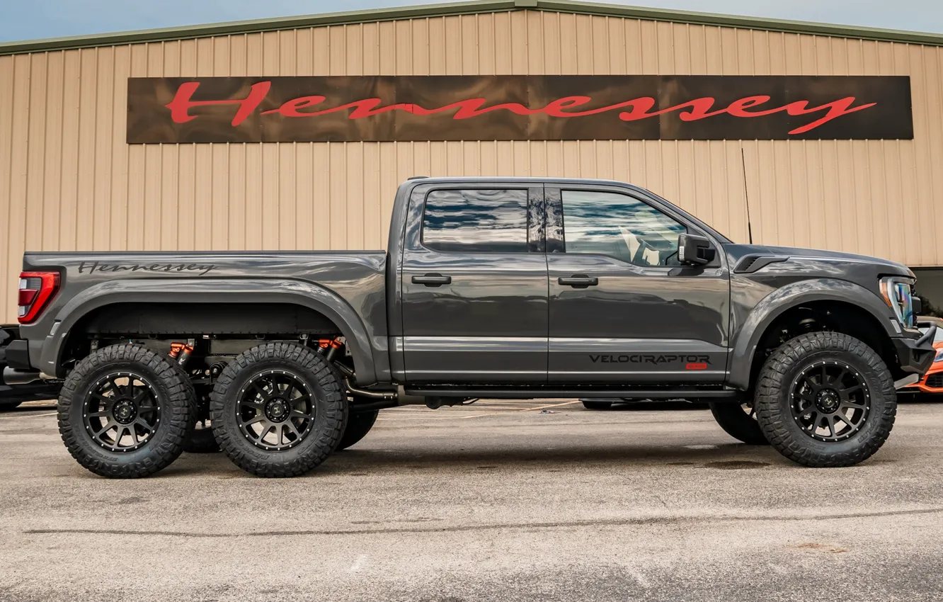 Photo wallpaper Ford, side view, Hennessey, 2023, VelociRaptor 6x6