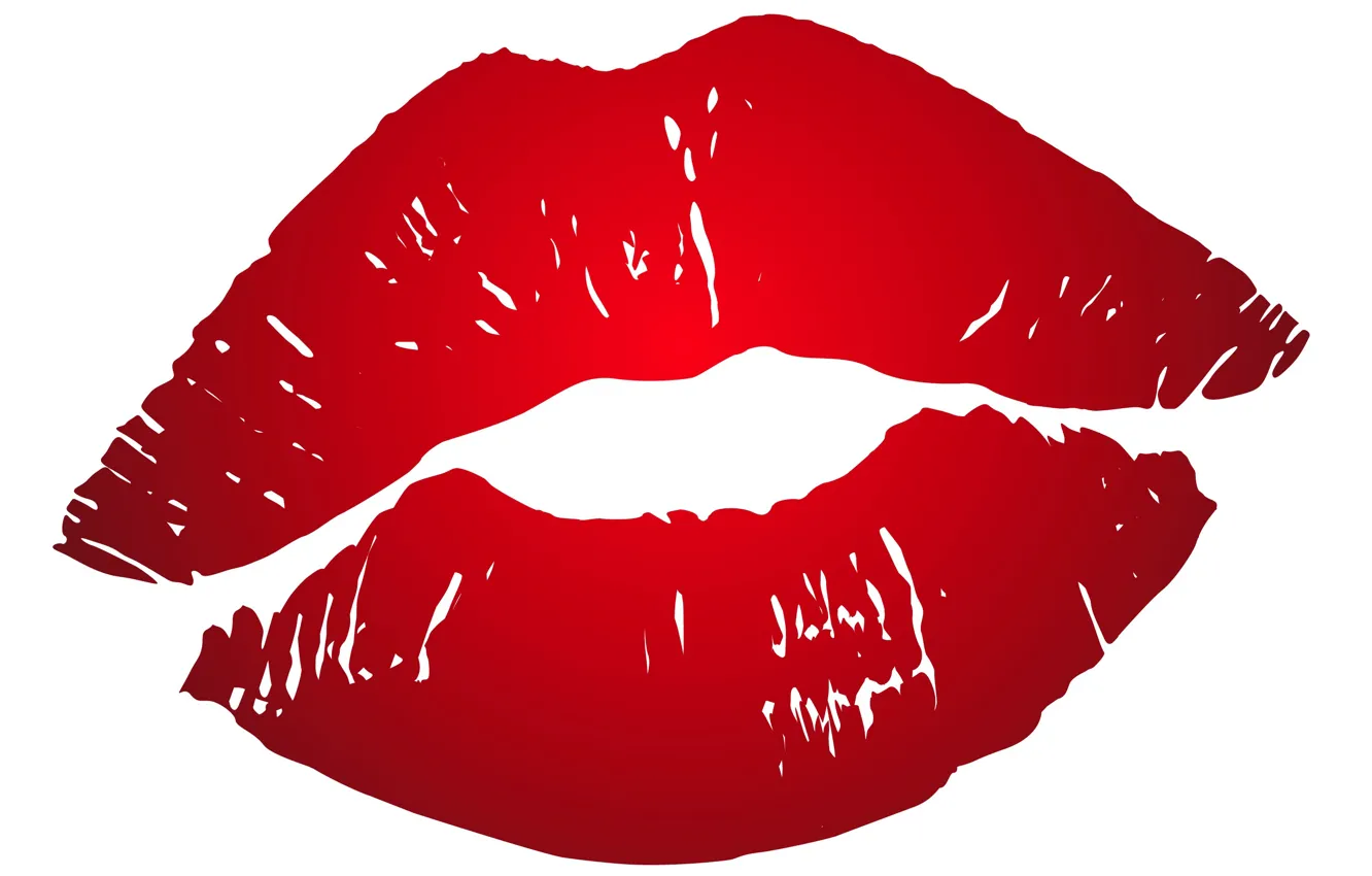 Photo wallpaper white, red, background, lips, red, white, lips, fon