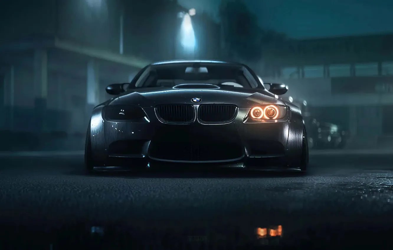 Photo wallpaper car, BMW, hangar