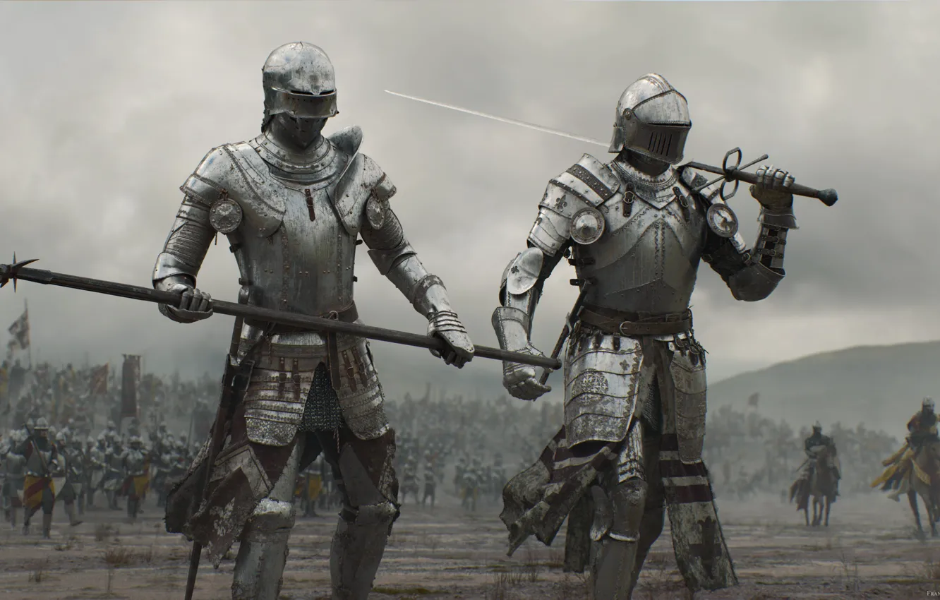 Photo wallpaper sword, armor, weapon, war, man, army, fight, ken