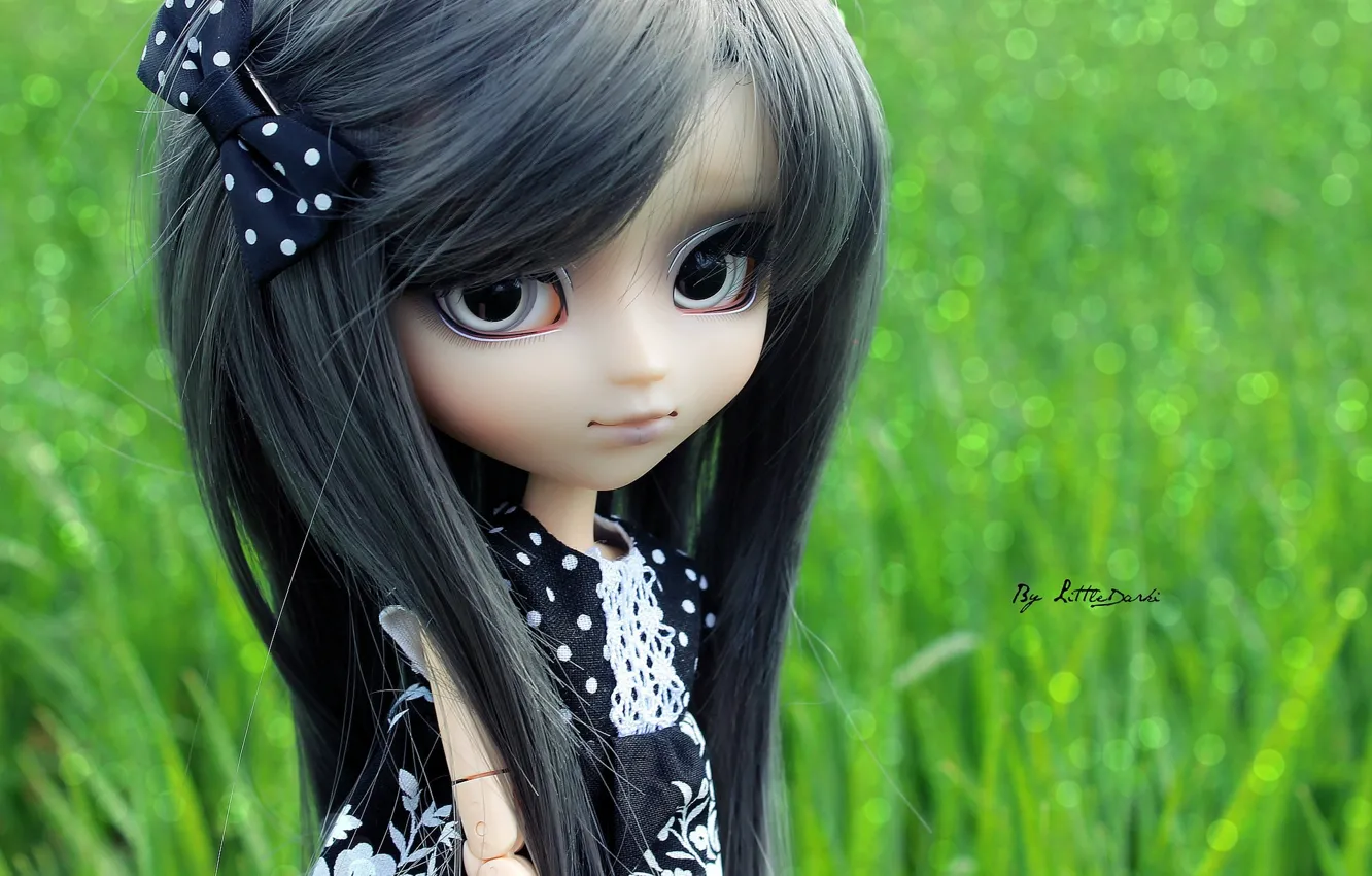 Photo wallpaper style, doll, bokeh
