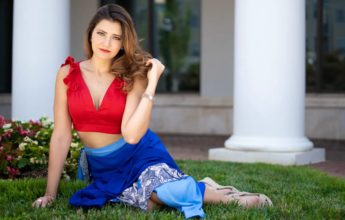 Photo wallpaper girl, background, Tania d'Anconia