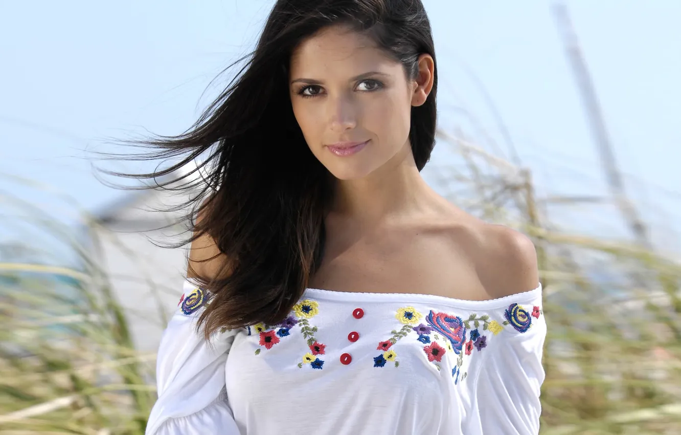 Photo wallpaper look, sweetheart, dress, beauty, model, Carla Ossa