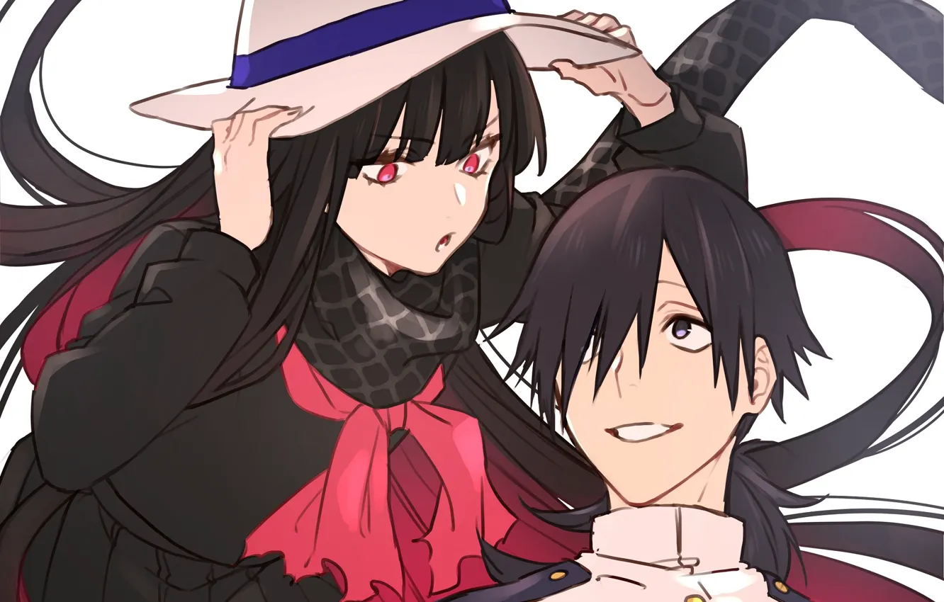 Photo wallpaper girl, guy, two, fanart, Fate/Grand Order, Pixiv, Fanart From Pixiv, Pixiv Id 3936903