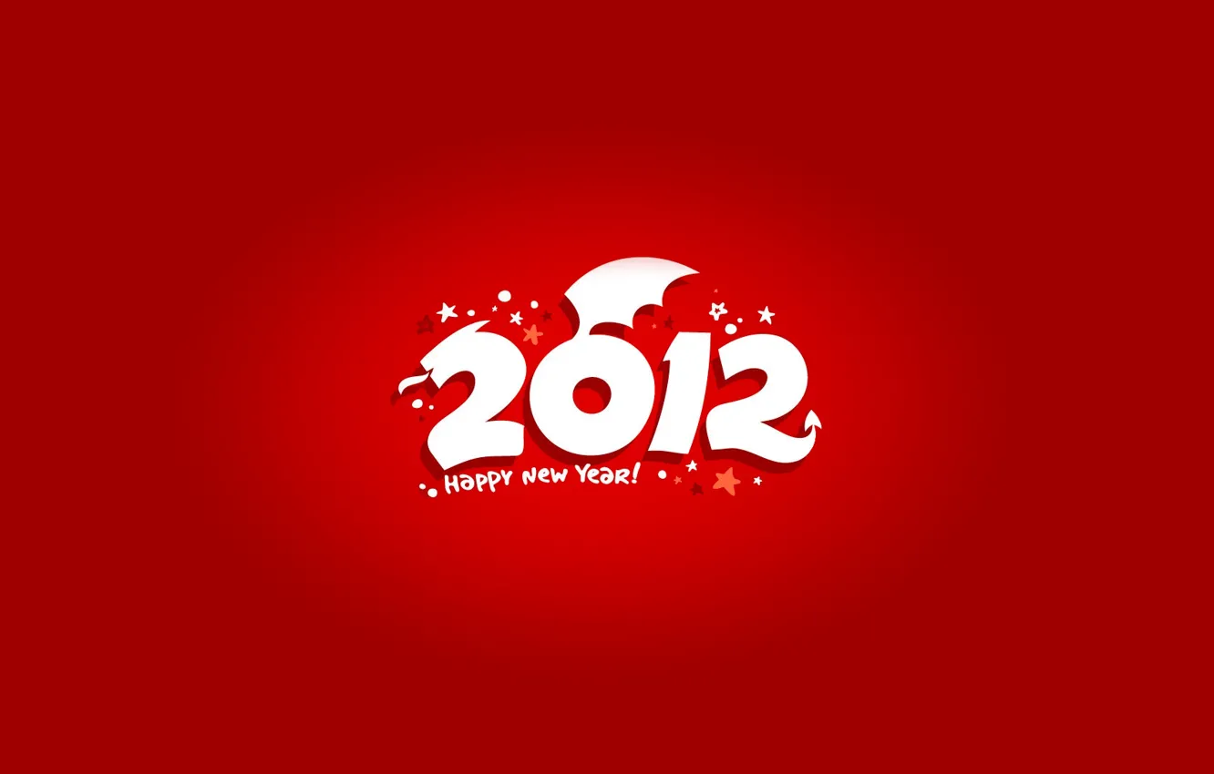 Photo wallpaper dragon, 2012, new year, happy