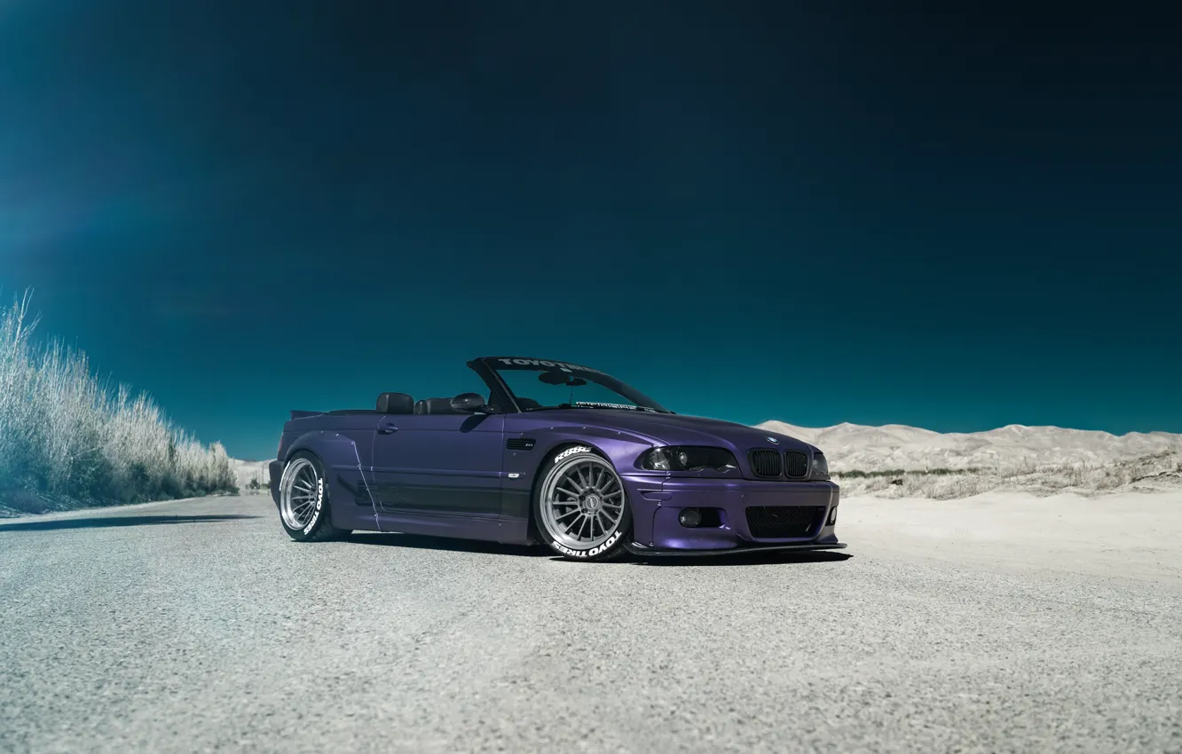 Photo wallpaper BMW, tuning, cabrio, E46, RSV Forged