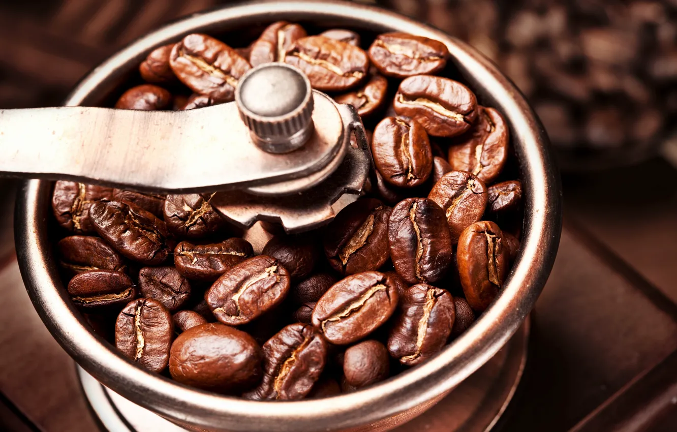Photo wallpaper coffee, grain, Coffee, coffee, coffee grinder, coffee beans, beans