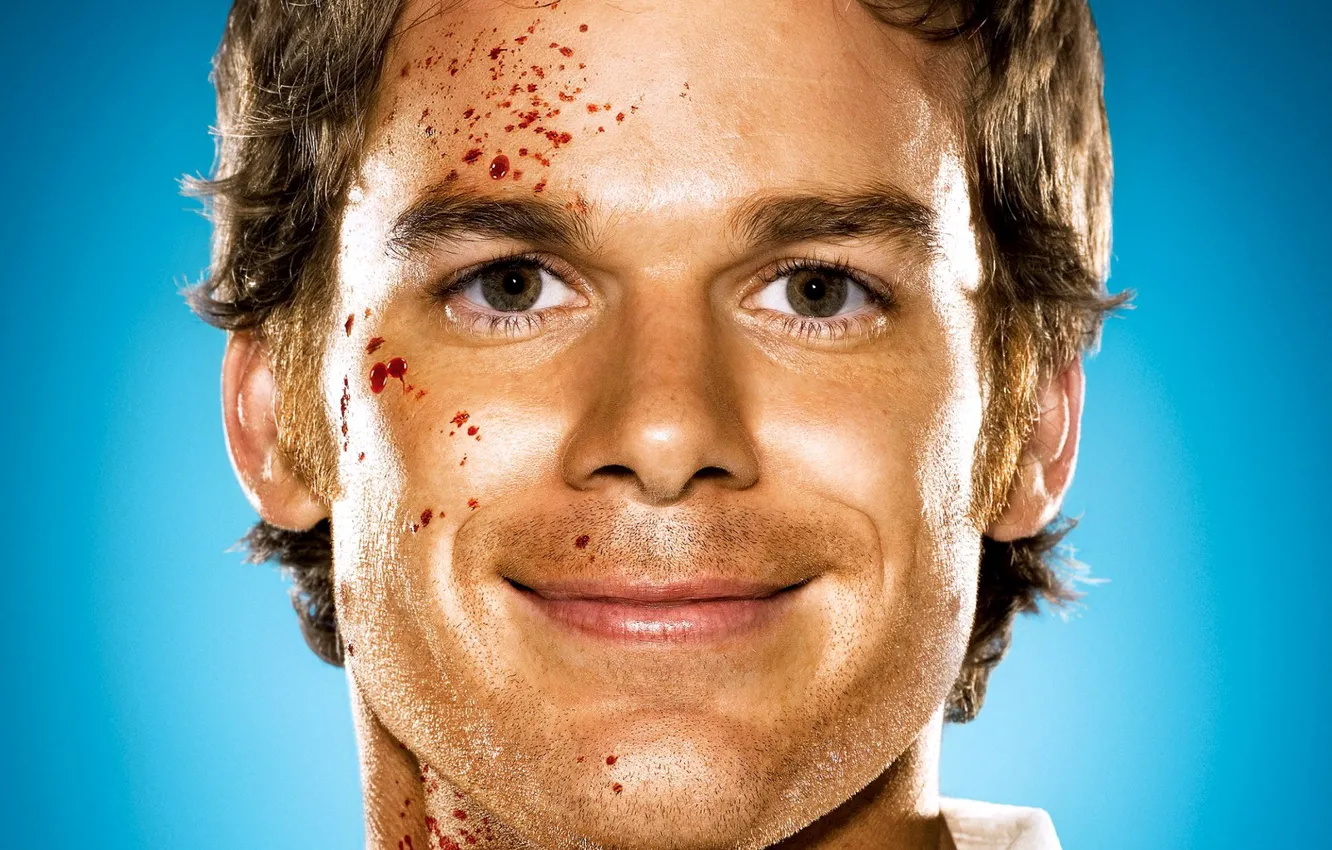 Photo wallpaper eyes, blood, Dexter, Dexter