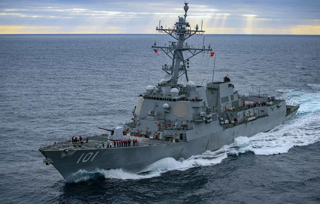 Photo wallpaper destroyer, US NAVY, USS Gridley