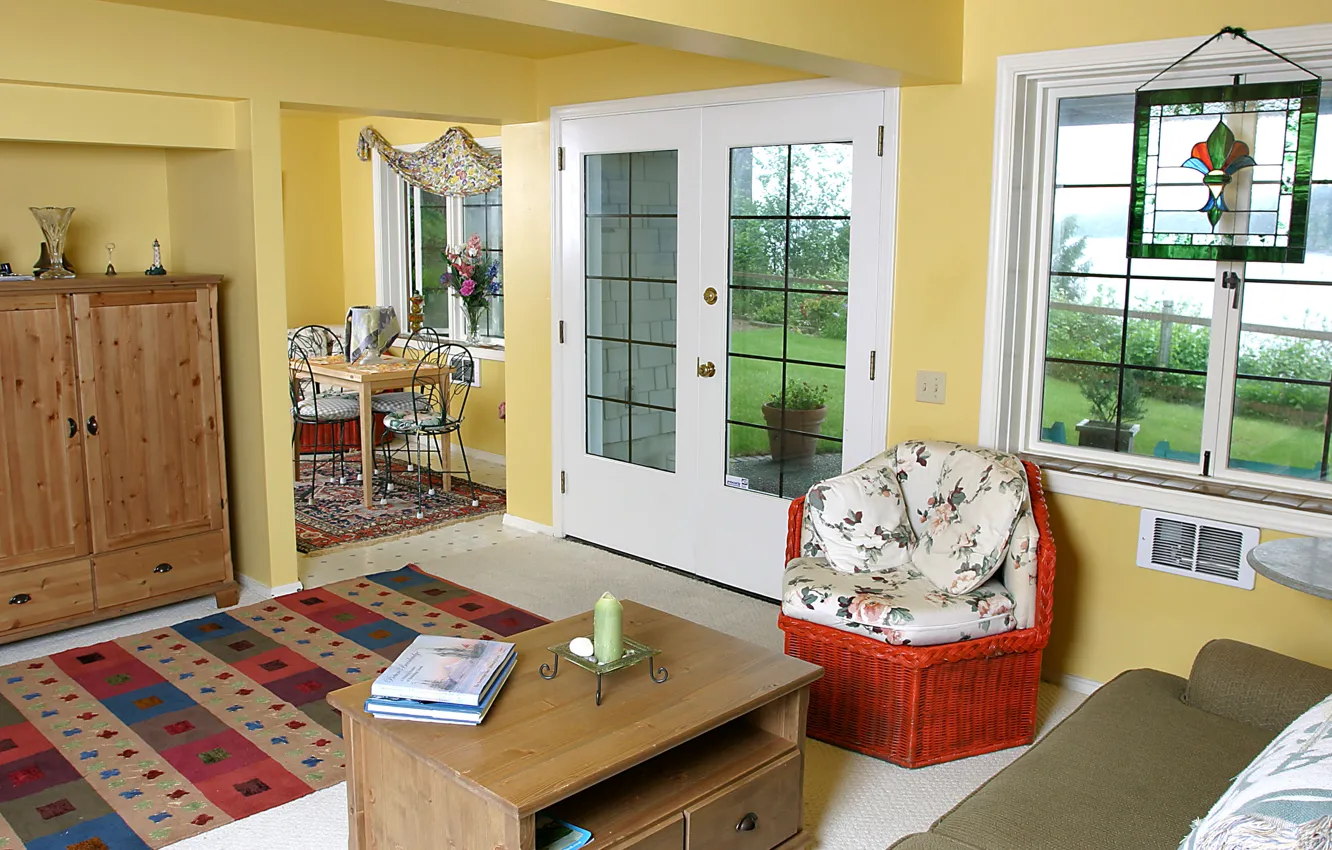 Photo wallpaper design, style, Villa, home, interior, cottage, living space