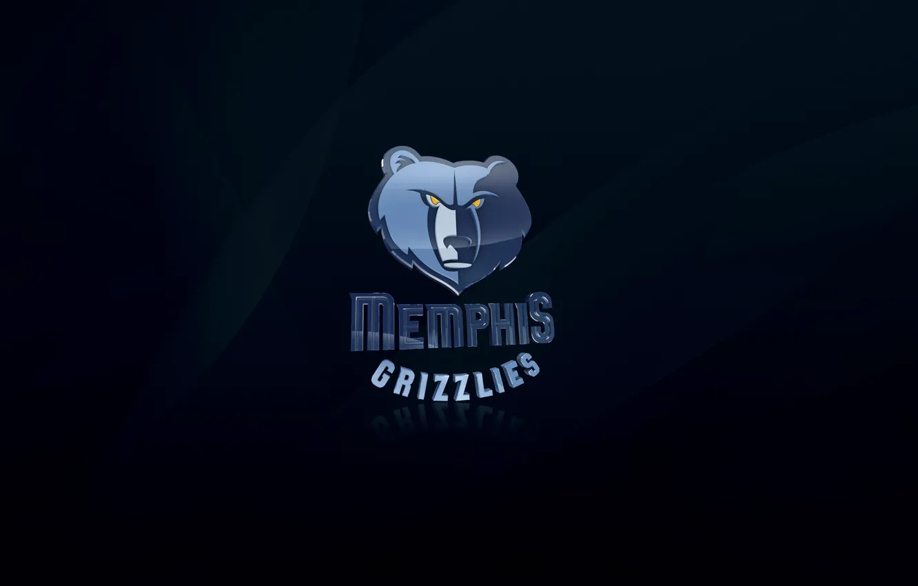 Photo wallpaper blue, background, logo, Basketball, NBA, grizzly, Memphis Grizzlies