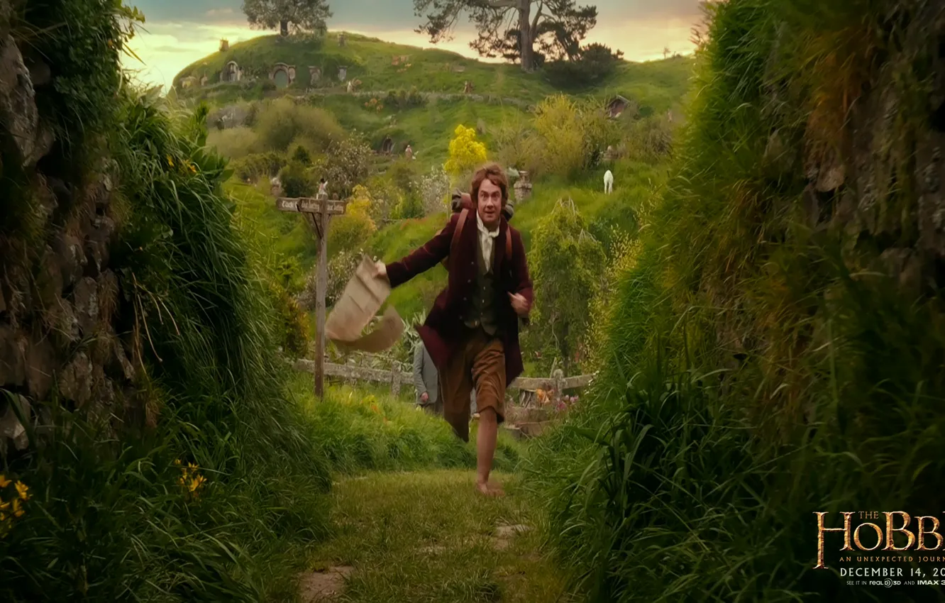 Photo wallpaper The Hobbit, An Unexpected Journey, Bilbo
