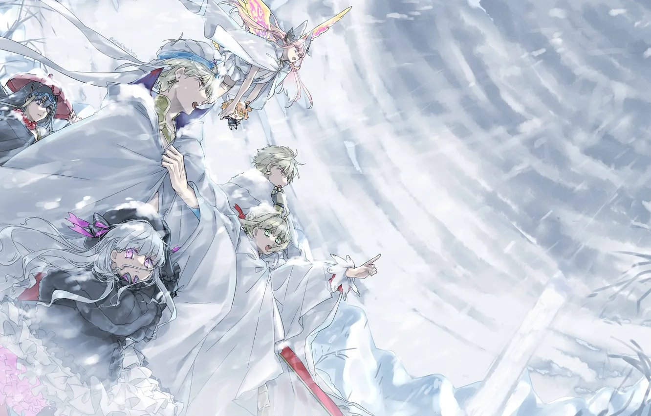 Photo wallpaper cold, the wind, characters, Fate / Grand Order, The destiny of a great campaign