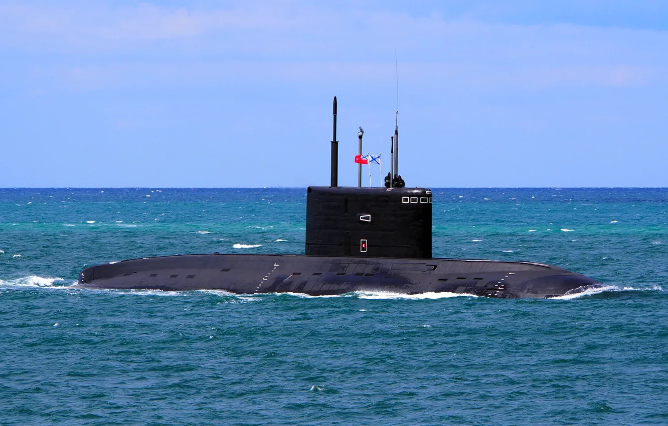 Photo wallpaper submarine, The black sea, the project 636.3, Stary Oskol