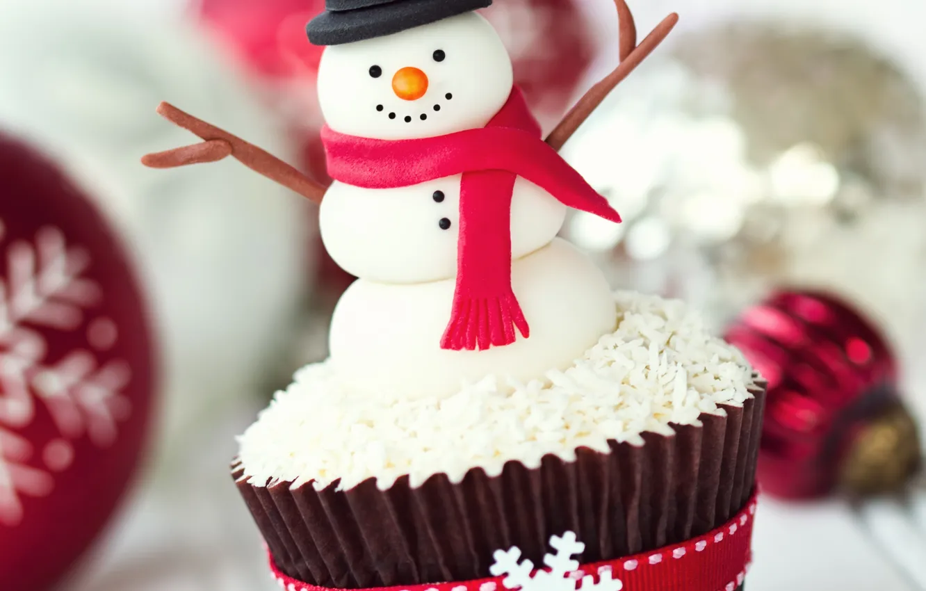 Photo wallpaper holiday, new year, Christmas, sweets, Christmas, cake, New Year, sweets