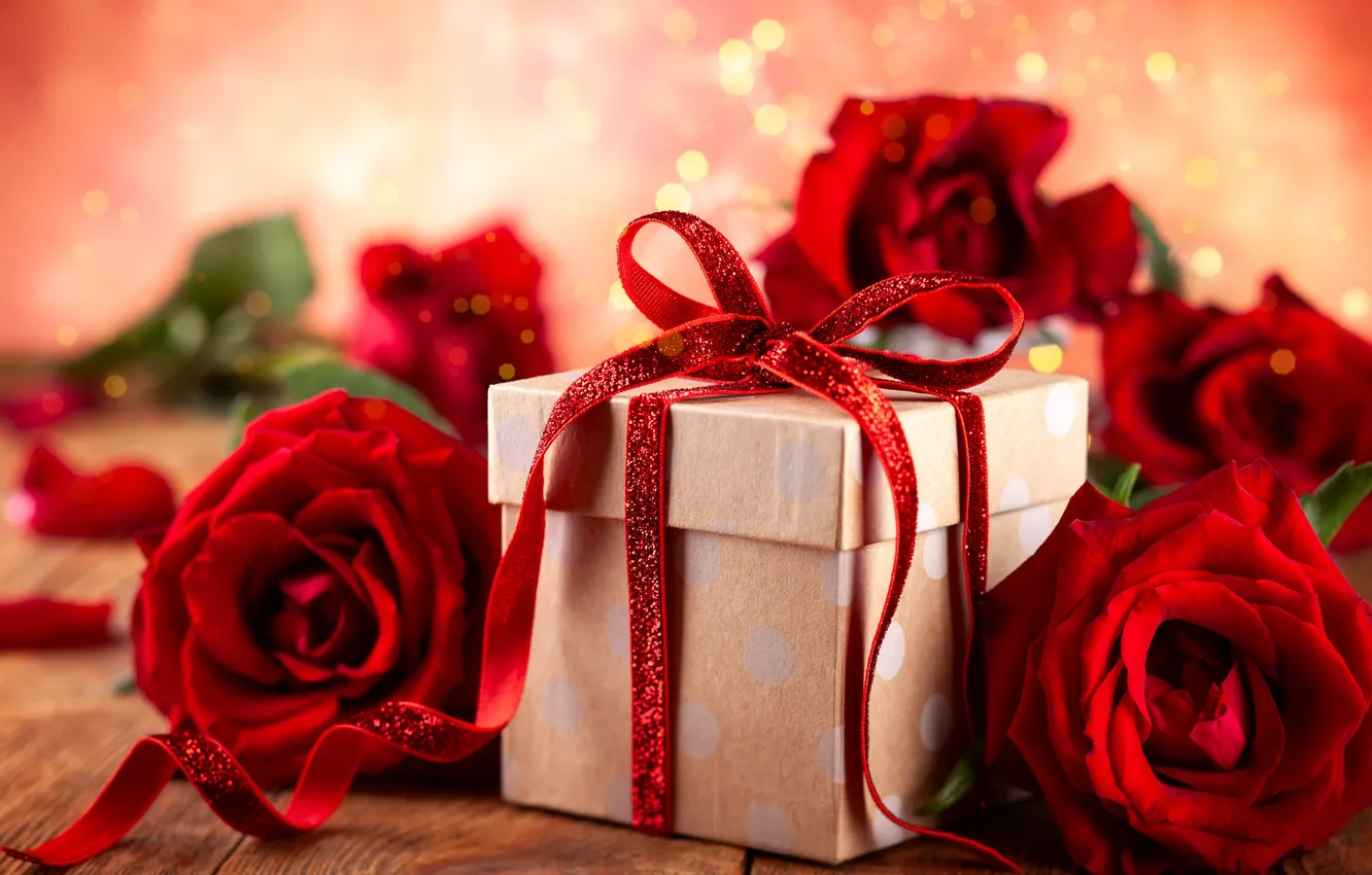 Photo wallpaper gift, romance, roses, Valentine's day, Svetlana Kolpakova
