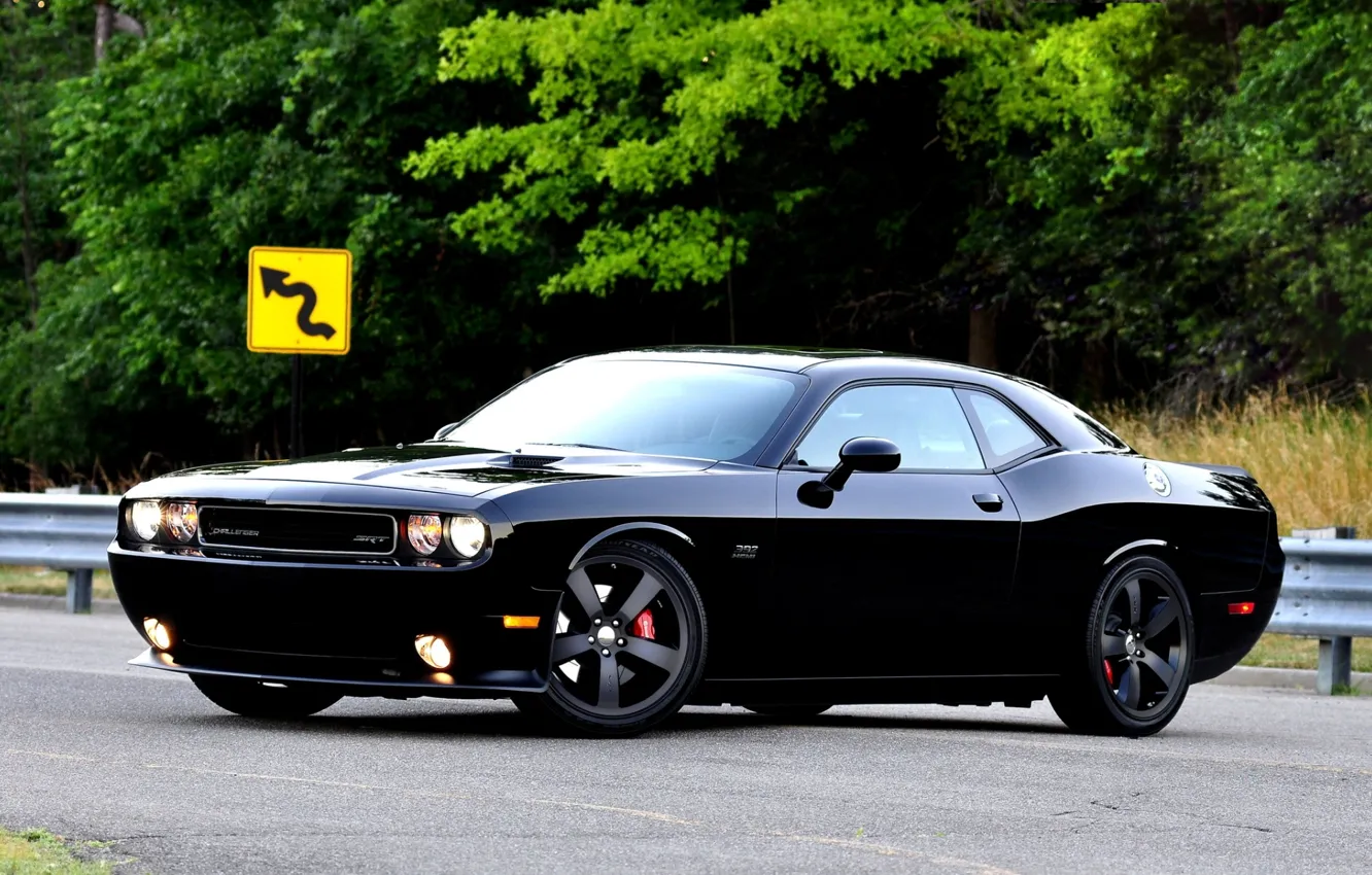Photo wallpaper Dodge, Dodge, SRT8, Challenger, the front, Muscle car, Muscle car, Chelenzher