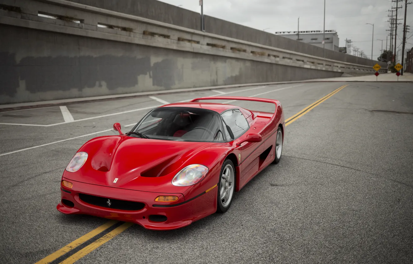 Photo wallpaper Ferrari, Red, 1995, F50