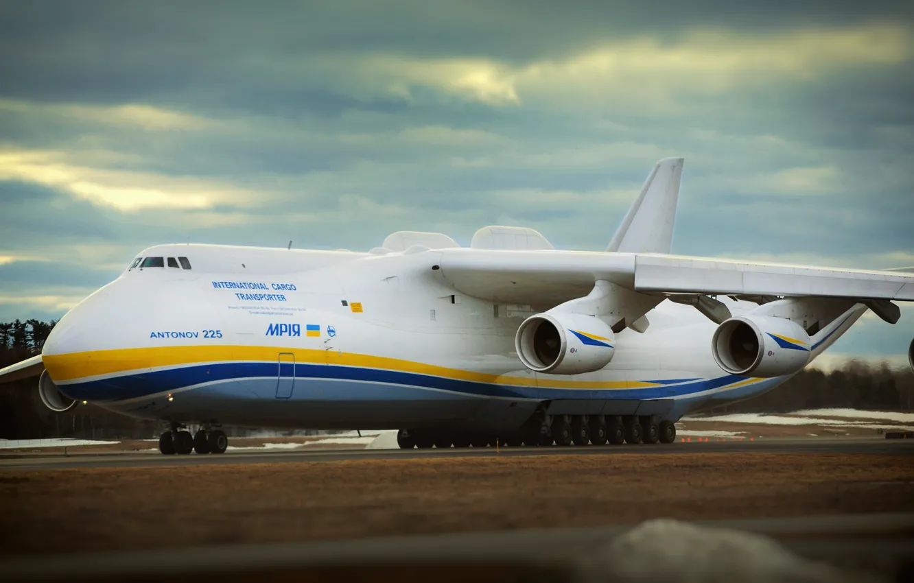 Photo wallpaper dream, engine, wings, the plane, Mriya, The an-225, Cargo, Antonov 225