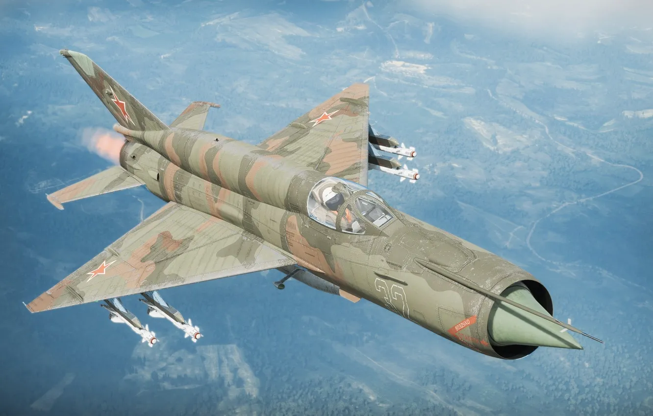Photo wallpaper OKB MiG, MiG-21СМТ, Frontline fighter, USSR