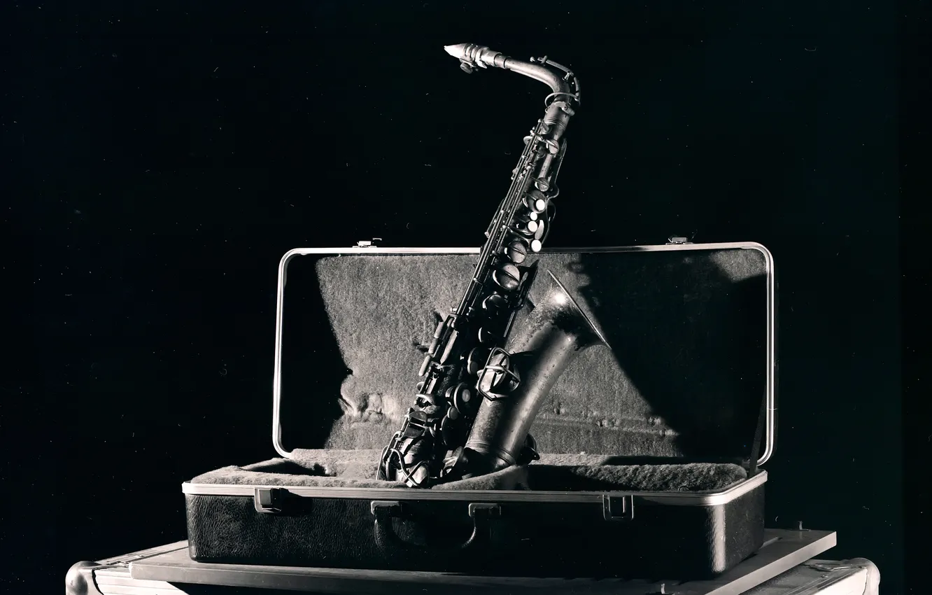Photo wallpaper music, case, saxophone, The Jazz Series