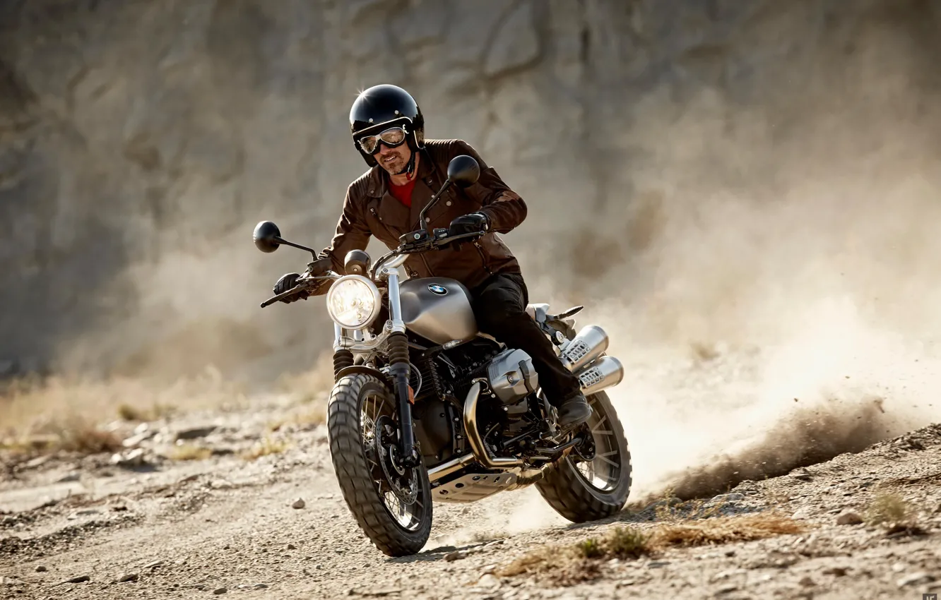 Photo wallpaper BMW, Classic, moto, Scrambler, Motorrad, NineT