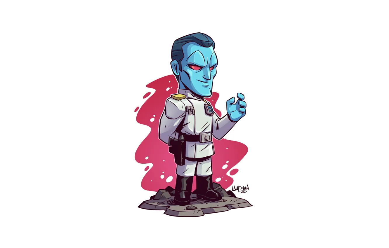 Photo wallpaper Star Wars, Derek Laufman, Thrawn