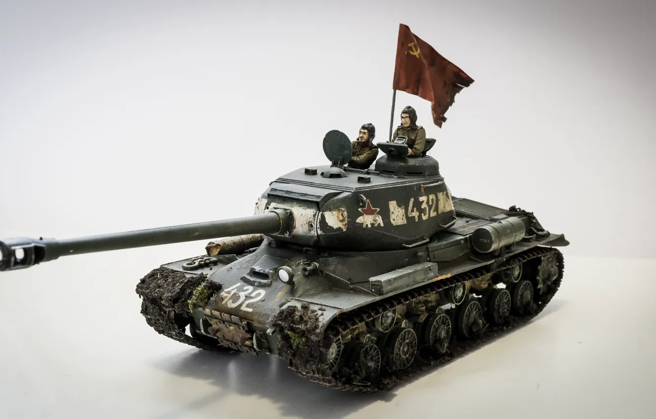 Photo wallpaper toy, The is-2, model, heavy tank