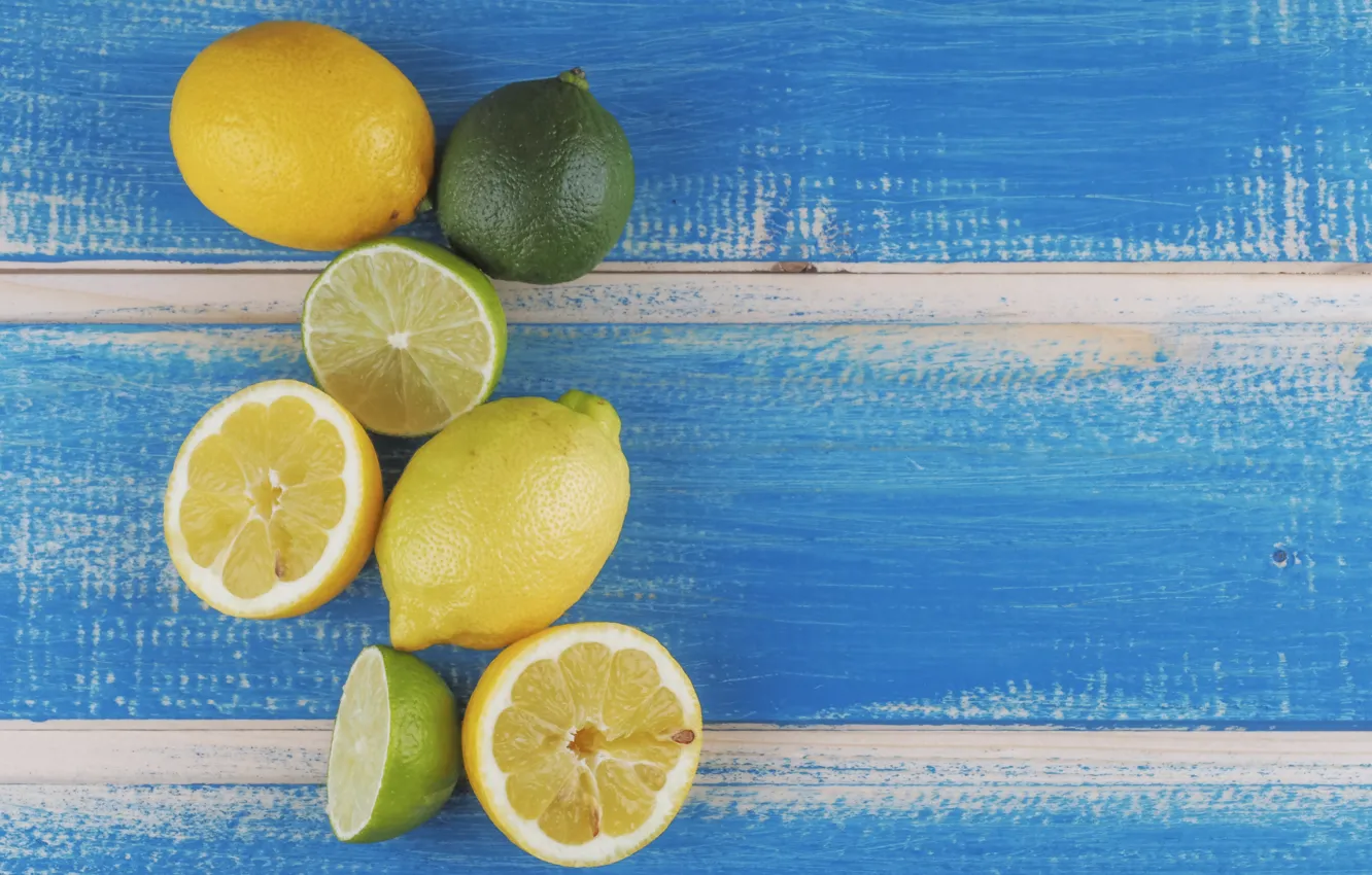 Photo wallpaper lemon, lime, citrus