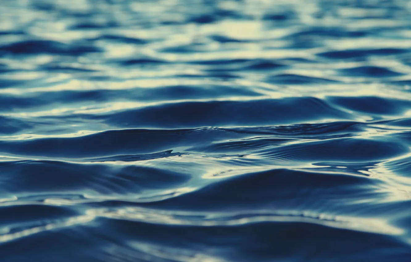 Photo wallpaper sea, wave, macro, blue, river, background, the ocean, blue