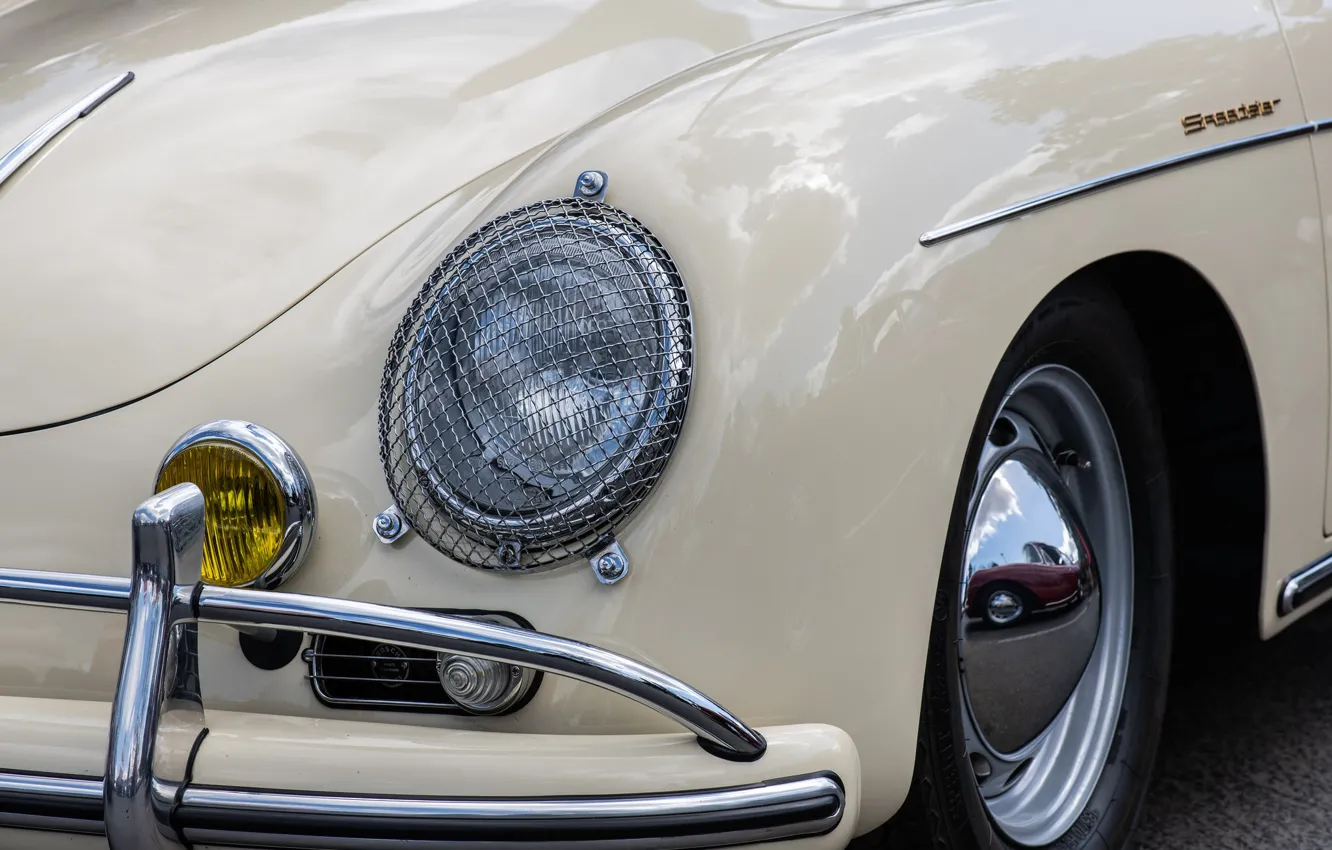 Photo wallpaper design, lights, Porsche, the front