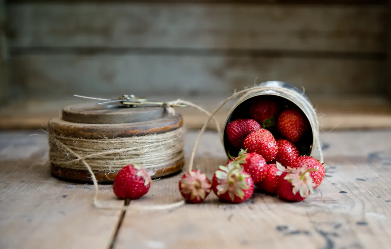 Photo wallpaper berries, background, strawberry