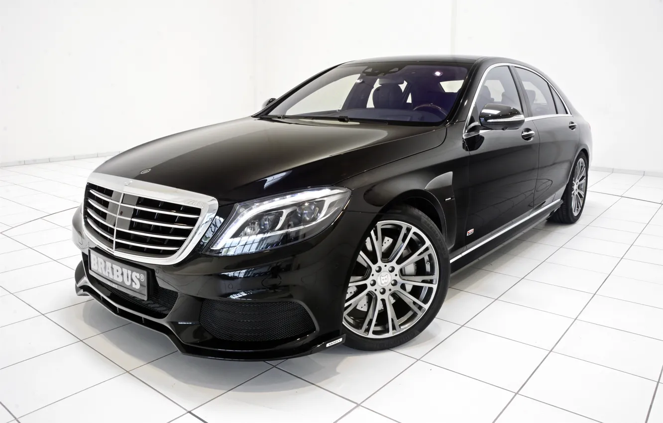 Photo wallpaper black, Mercedes-Benz, Brabus, sedan, Mercedes, Hybrid, BRABUS, hybrid