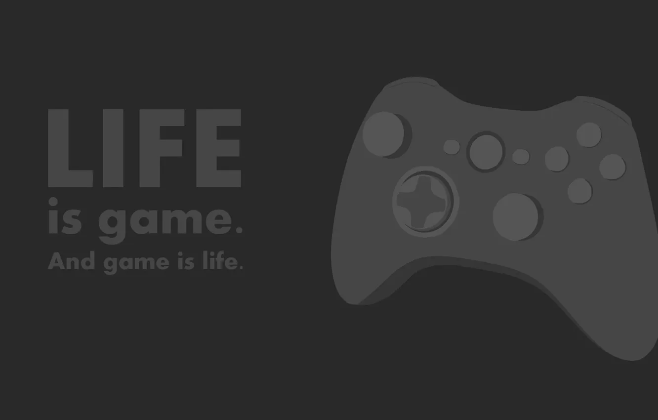 Photo wallpaper joystick, game, the phrase, life