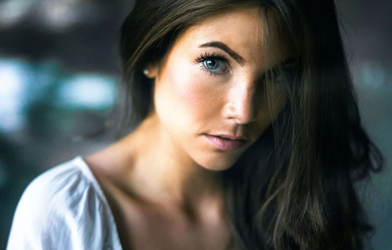 Photo wallpaper look, freckles, sponge, the beauty, Sophie