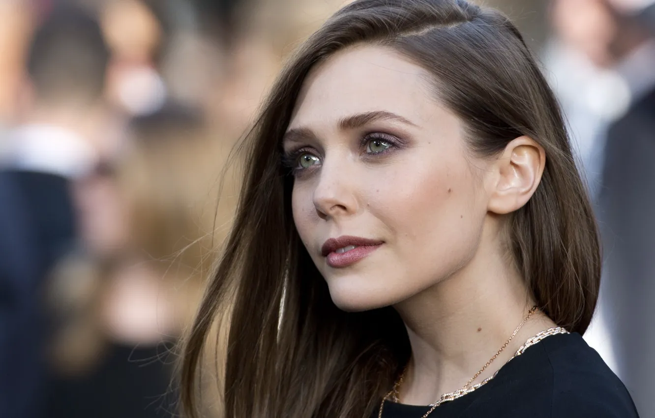 Photo wallpaper girl, decoration, makeup, actress, hair, actress, Elizabeth Olsen, Elizabeth Olsen