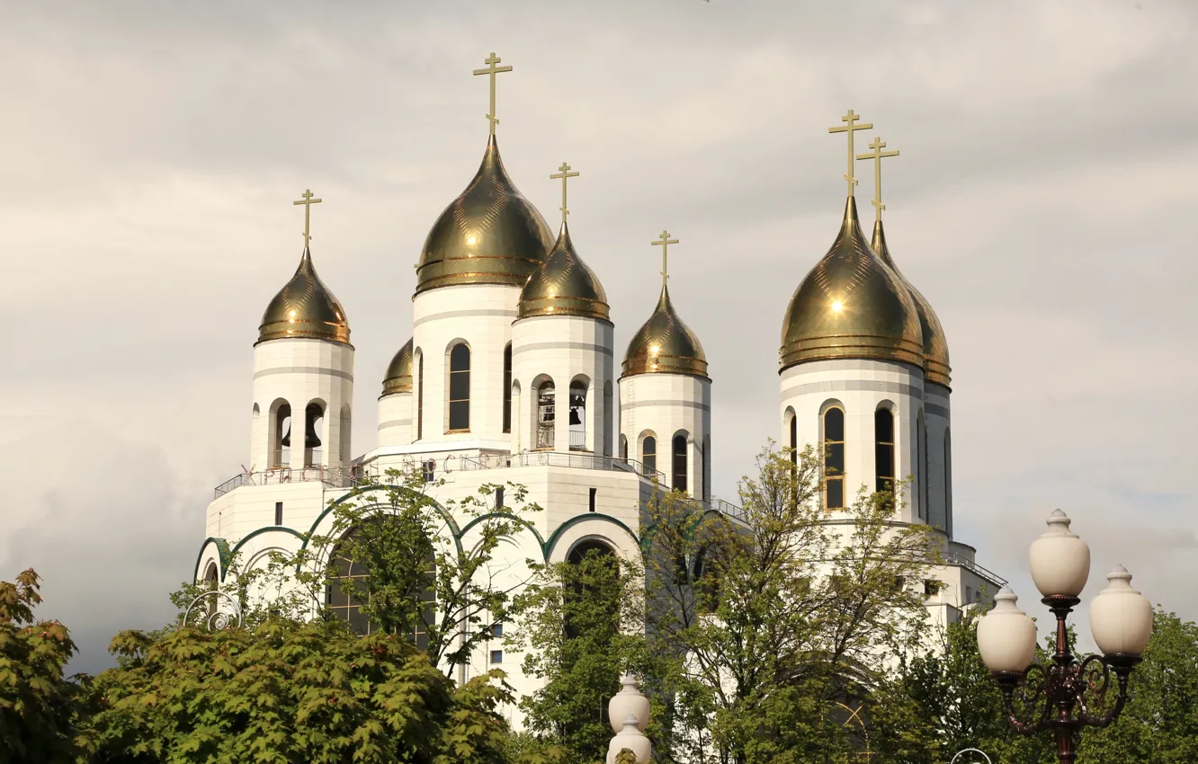 Photo wallpaper Church, Russia, the dome, Kaliningrad
