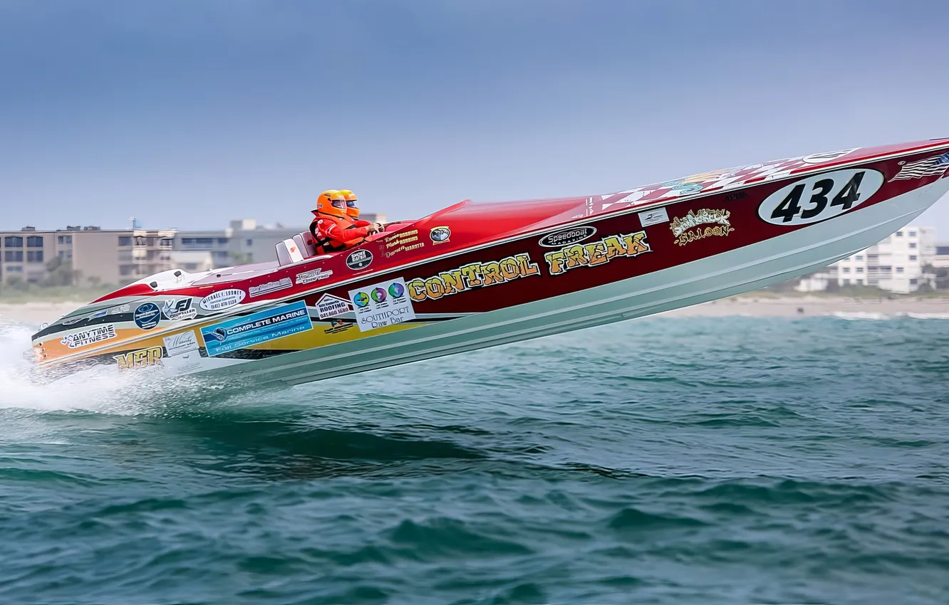 Photo wallpaper race, boat, speed