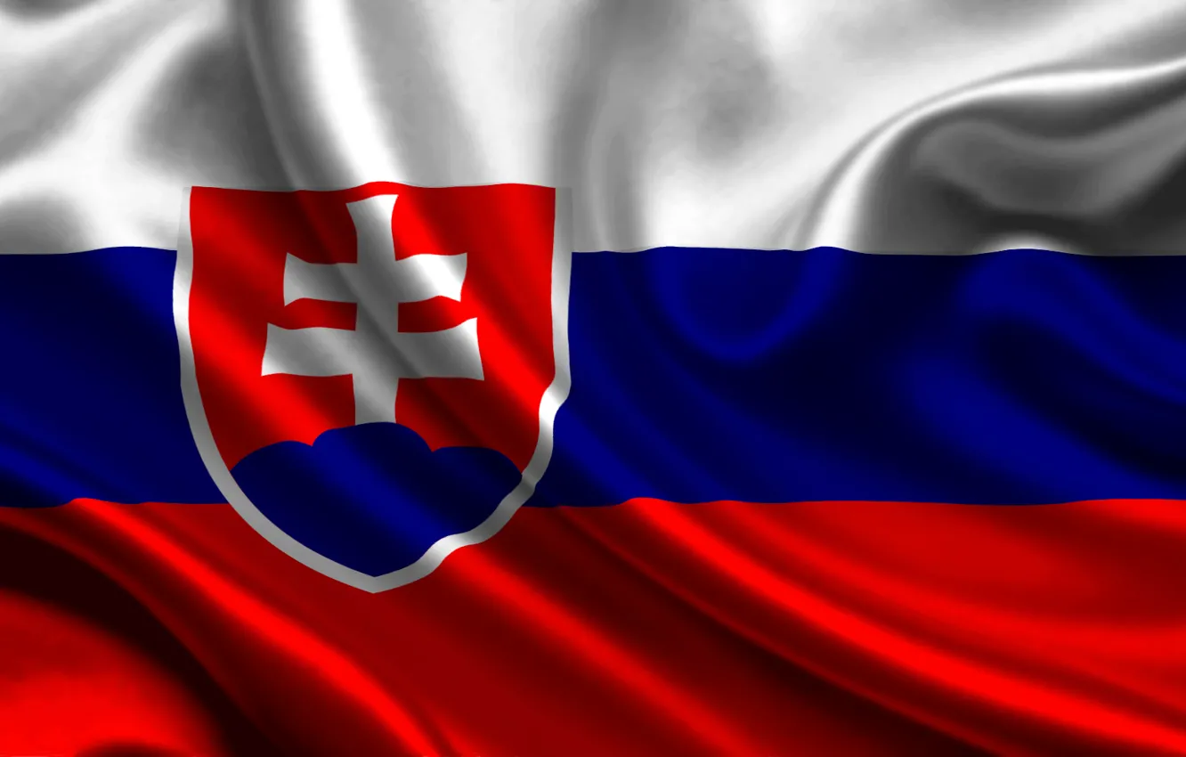 Photo wallpaper flag, Slovakia, slovakia