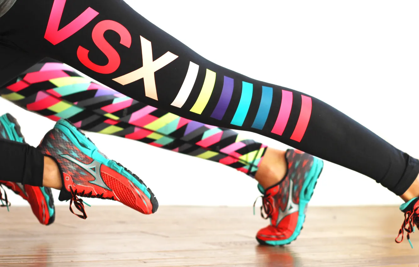 Photo wallpaper legs, shoes, fitness, class