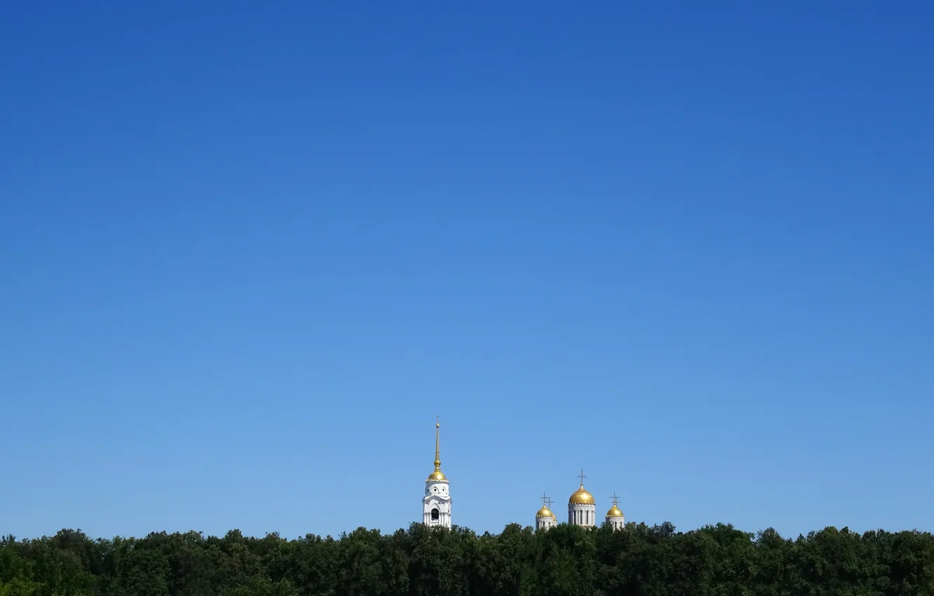 Photo wallpaper the sky, city, Church, Cathedral, temple, Russia, Vladimir